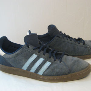 Adidas 14 Campus blue suede skate casual shoes